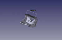 BarCoder Scaner Holder 3D model