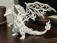 Charizard Elemental: Voronoi Art Edition 3D model