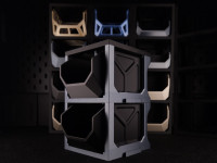BUCKETS RACK: STACKING, INTERLOCKING, NO SUPPORT 3D model