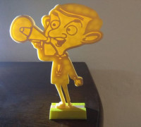 Mr.Bean cartoon five 3D model