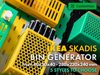 IKEA SKADIS Parametric Bin Generator 3D model