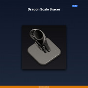 Dragon Scale Bracer - 3D Printable STL File 3D model