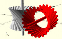 OpenSCAD: Zahnräder (v25) 3D model