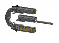 Holster for LAS-58 Talon helldivers 2 3D model