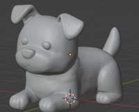 Cute Dog 3D model