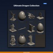 Ultimate Dragon Collection - 11-Model STL Bundle 3D model