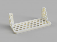 Small Honeycomb Wall Shelf 3D model