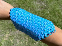 Truchet Pattern Chainmail Fabric 3D model