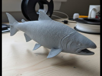 King Salmon – Standalone Fish Statue 3D model