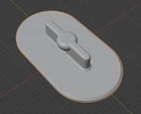 Quest Pro Rear Pad Replacement Brackets 3D model