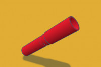 half dart barrel insert for the buzz-bee carnivore 3D model