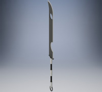Zabuza's Sword Keychain 3D model