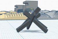 tank trap 3D model