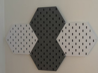 Skadis hexagon board with interconnection system 3D model