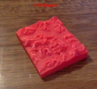 Low poly Himalayan mountain range topo map 3D model