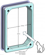 Interior Cat Door 3D model