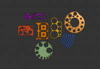 Various Drawing Stencils 3D model