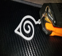 Naruto Hidden Leaf Keychain 3D model