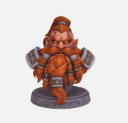 a dude with a sweet beard 3D model