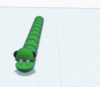 Articulated snake doll 3D model