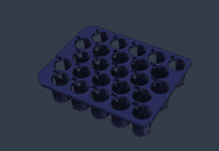 50ml Conical Tube Rack 3D model
