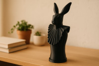 Rabbit in Ruff Sculpture 3D model