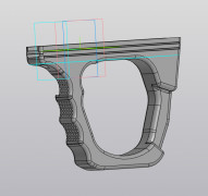 Circular handle Airsoft 3D model