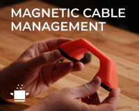 Parametric Magnetic Cable Management System 3D model