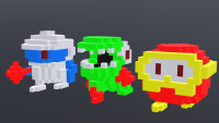 Dig Dug Characters 3D model