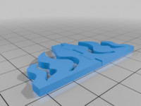 DnD Spell Area Effect Corner Template Markers 3D model