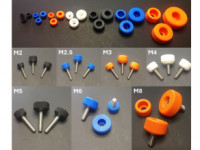 Knurled knobs for M2.5 to M8 internal hex screw 3D model