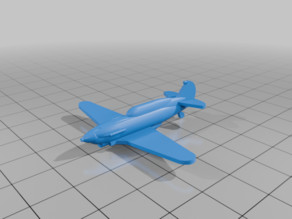 Low-poly LaGG-3 8-pack 3D model