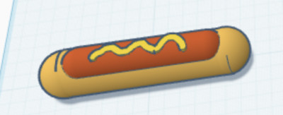 Hot Dog #001 3D model