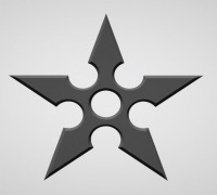 Ninja star 3D model