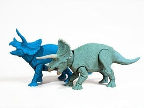 Jointed Triceratops 3D model