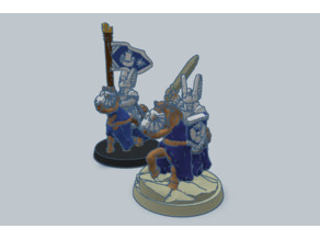 Swan Knight Command 10mm Scale 3D model