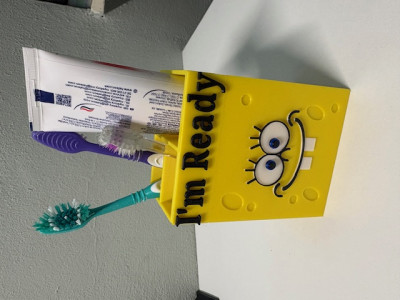 Spongebob Toothbrush Holder 3D model