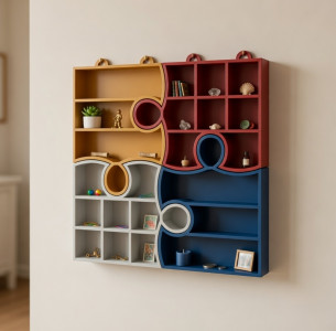 Puzzle Shelf 3D model