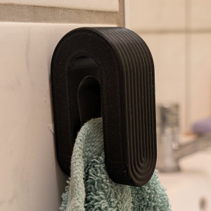 Ball/Marble Towel Hook (Print In Place) 3D model