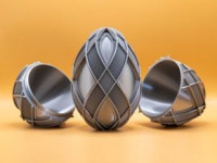 Closed Lattice Ribbon Easter Egg 2026 3D model
