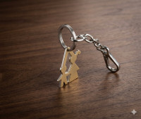2D mini keychain 3D model