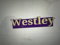 Name plate 3D model