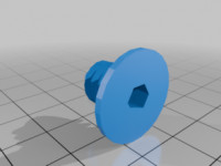Cardboard Screw 3D model