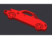 Daihatsu Copen keyring 3D model
