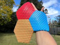 Interconnectable Truchet Armour Fabric 3D model