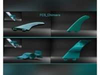 FCS_Chimera Surfboard Fins 3D model