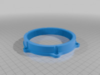 Mod, thinner rotary encoder support 3D model