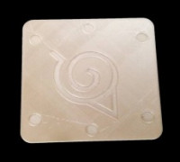 Naruto Leaf-Symbol Coaster 3D model