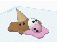 Melty Icecream 3D model
