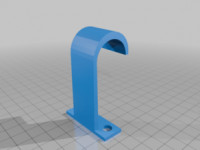 Under Desk Headphone Hook 3D model